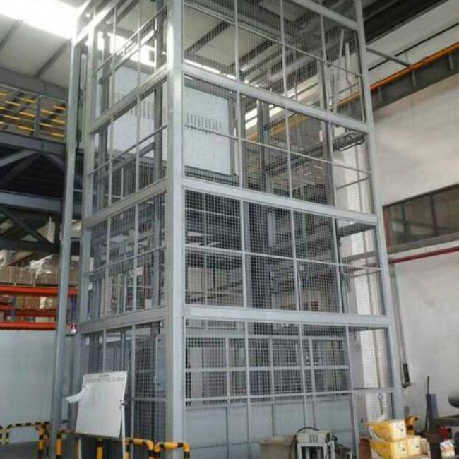 七叉镇导轨式升降平台货梯